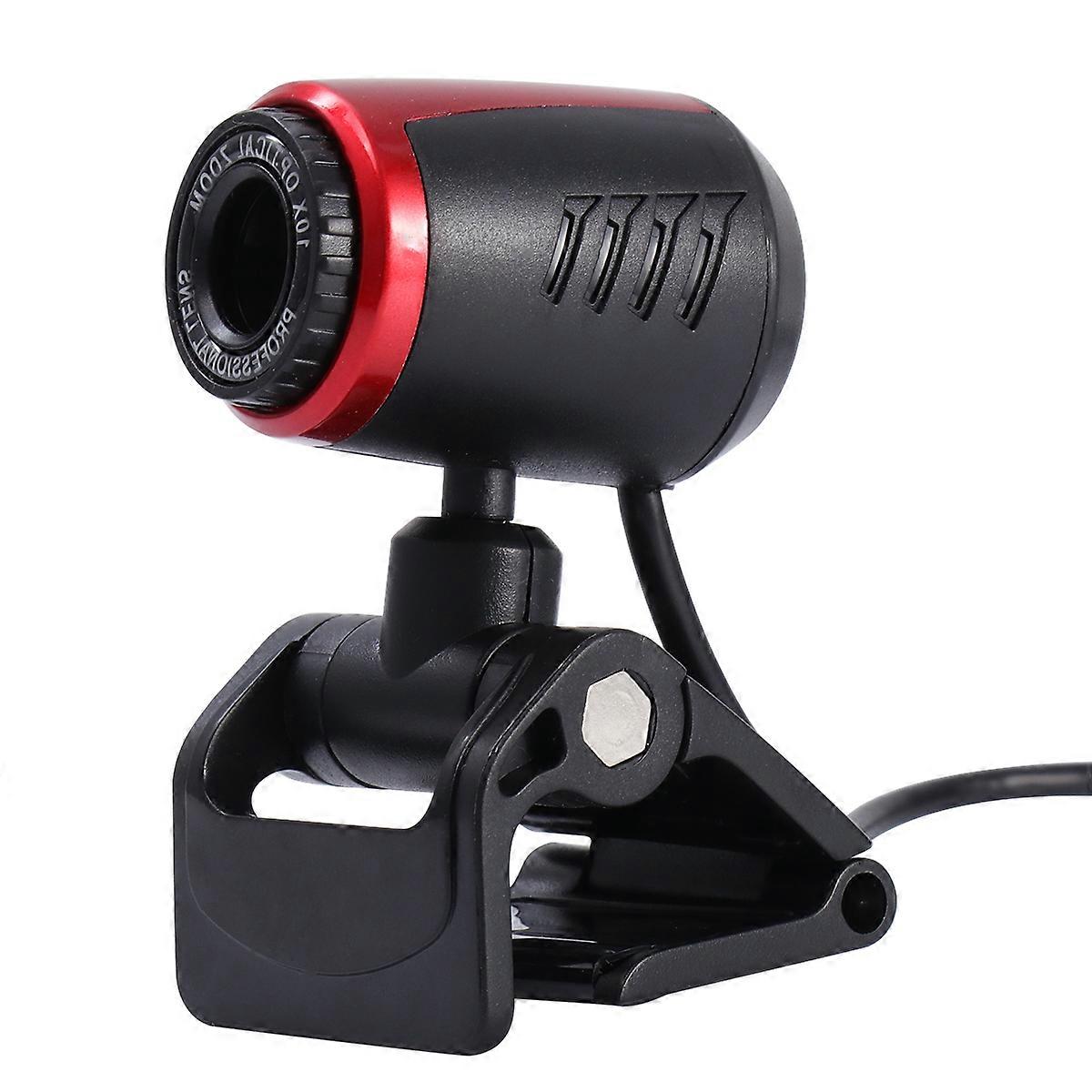 Practical PC Camera with Flexible Neck and Built-in Microphone for Clear Video Calls 1.3MP Black ABS