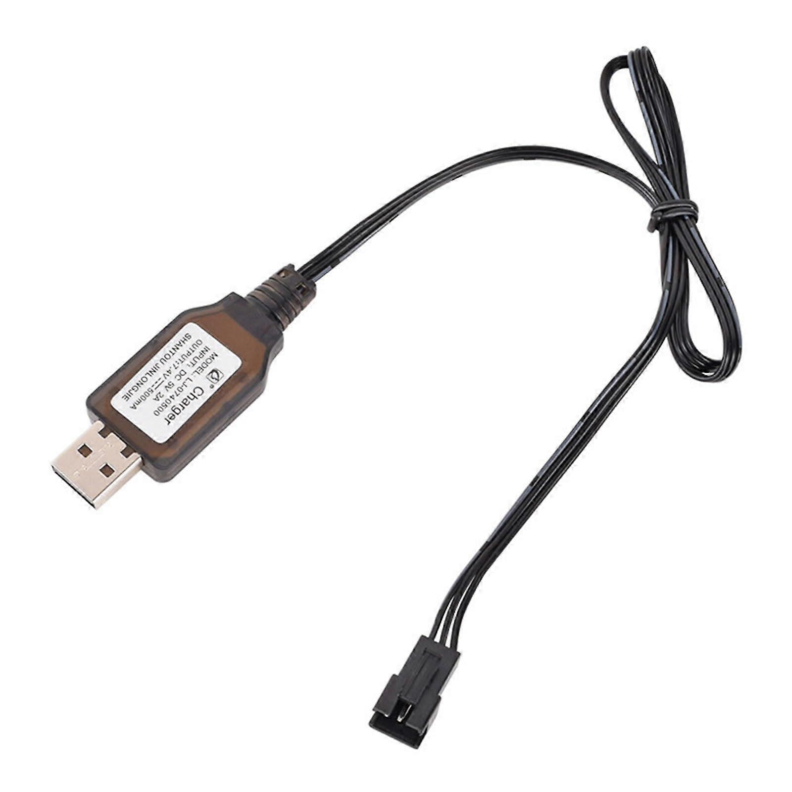 7.4V 3Pin Plug Battery Charging Cable With Short Circuit Protection For Remote Control Clock Twist Car Constant Current Charging