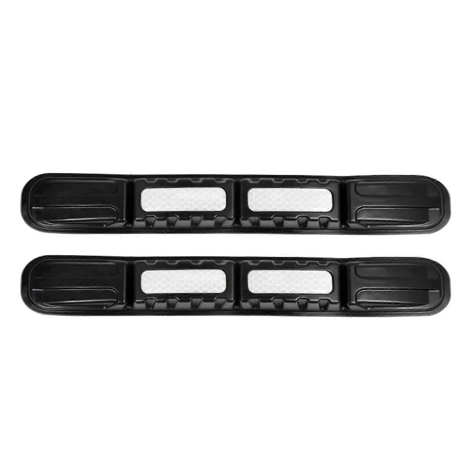 Auto bumper safety warning reflective stickers front and rear, 1 piece (White)