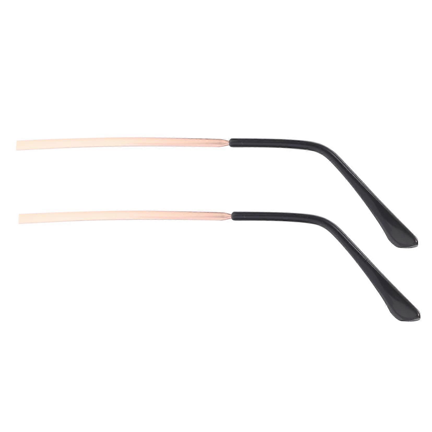 1 pair of replacement temple arms, metal, for sunglasses and eyeglasses, easy to install, sturdy and durable for daily use.