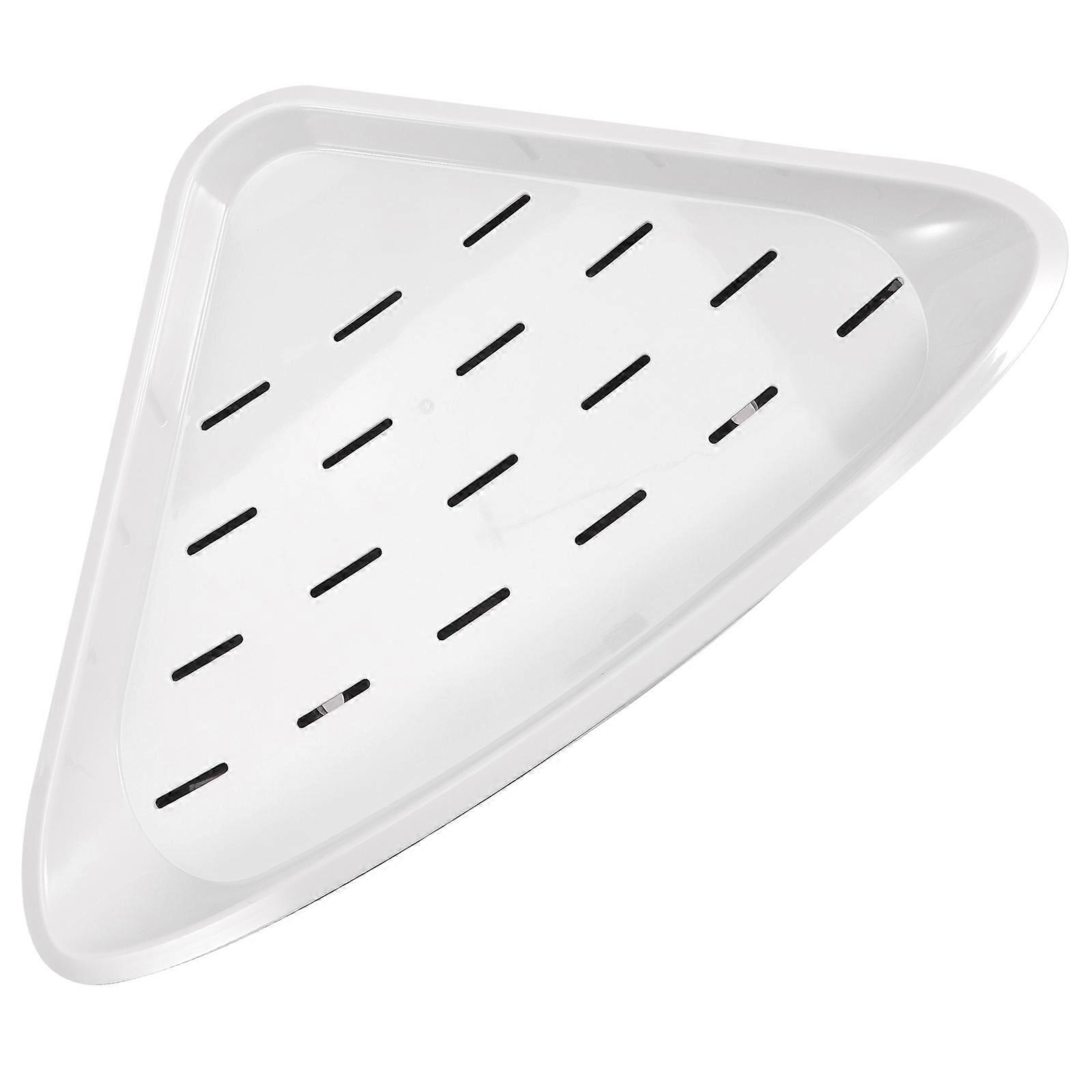 Corner Shelf Plastic Storage Rack for Bathroom Use Wall Mounted