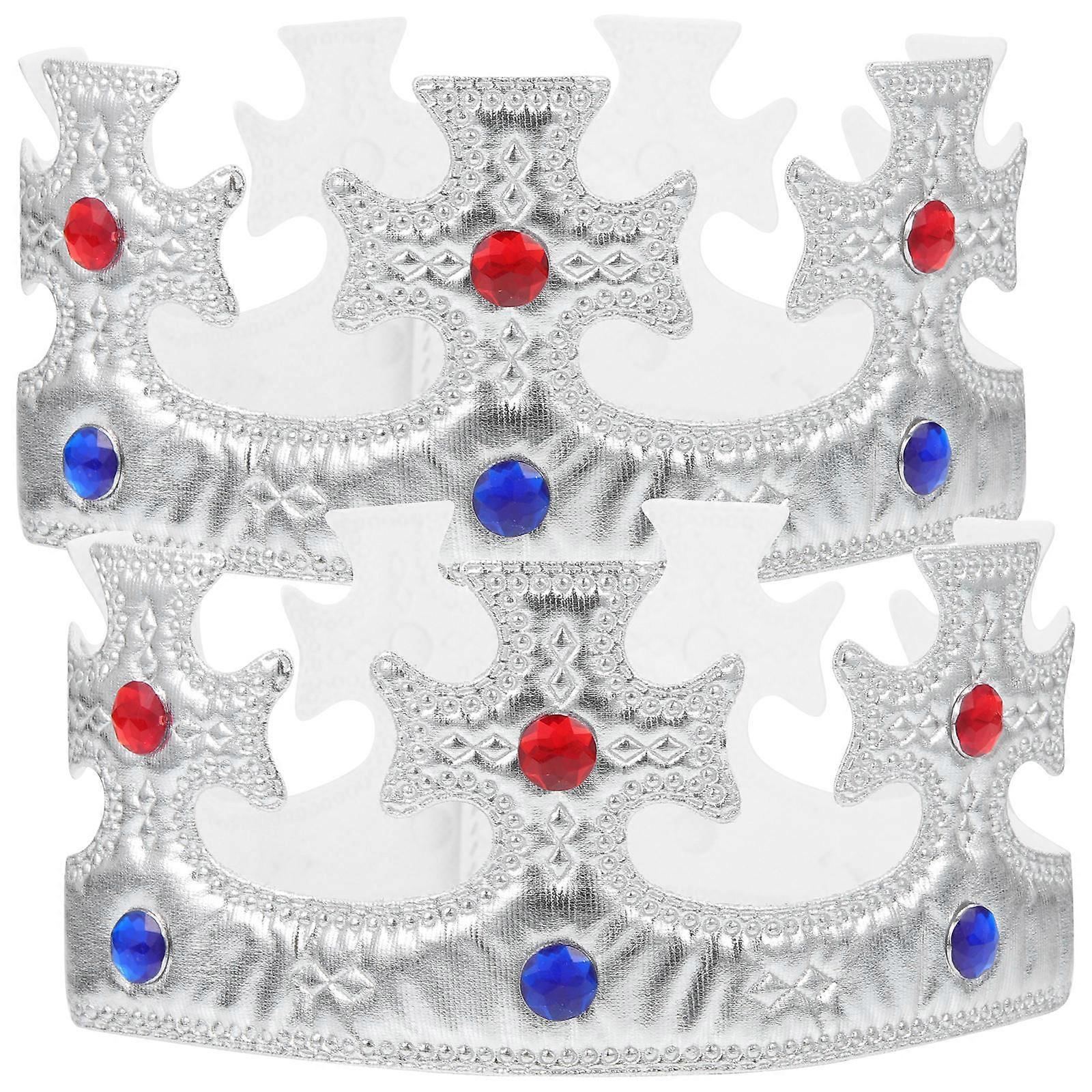 Kids Birthday Crowns 2Pack Fashionable Style Photo Props For Birthday Celebrations And Parties