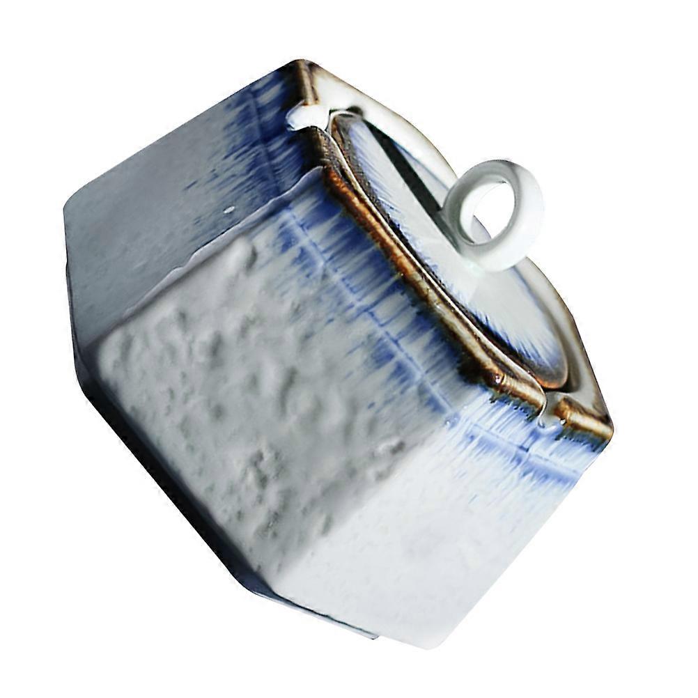 Unik mångsidig rökbricka med lock för att ge gåvor till fäder och i keramik 1 st