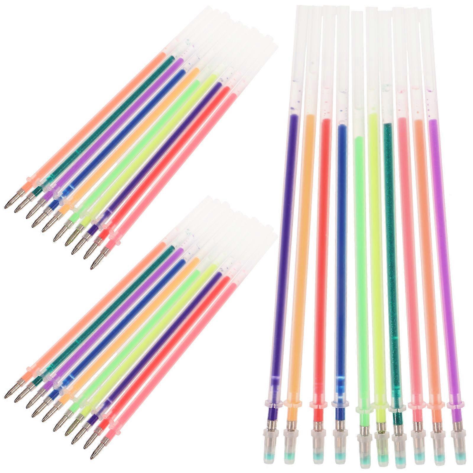 Ink Refills For Pens 100Pcs Replaceable Writing Pen Refills Assorted Color Drawing Daily Writing For Teens Office Workers