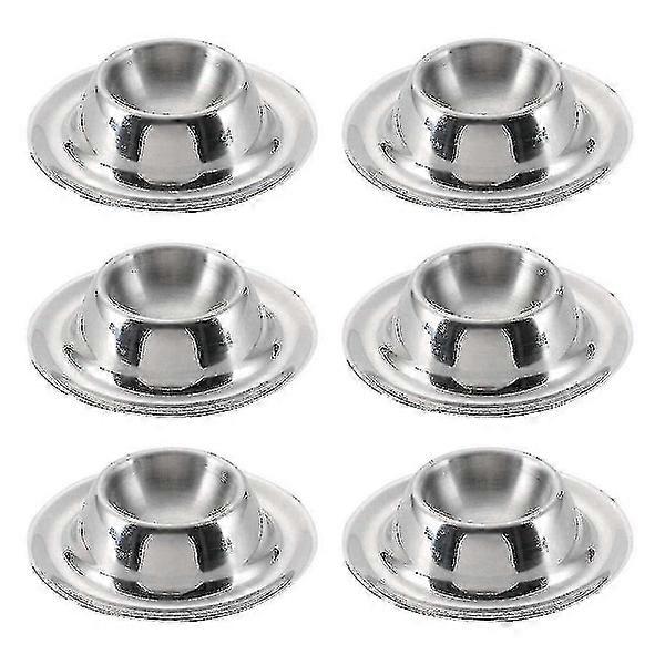 Stainless Steel Egg Cup, Set of 6, Stackable