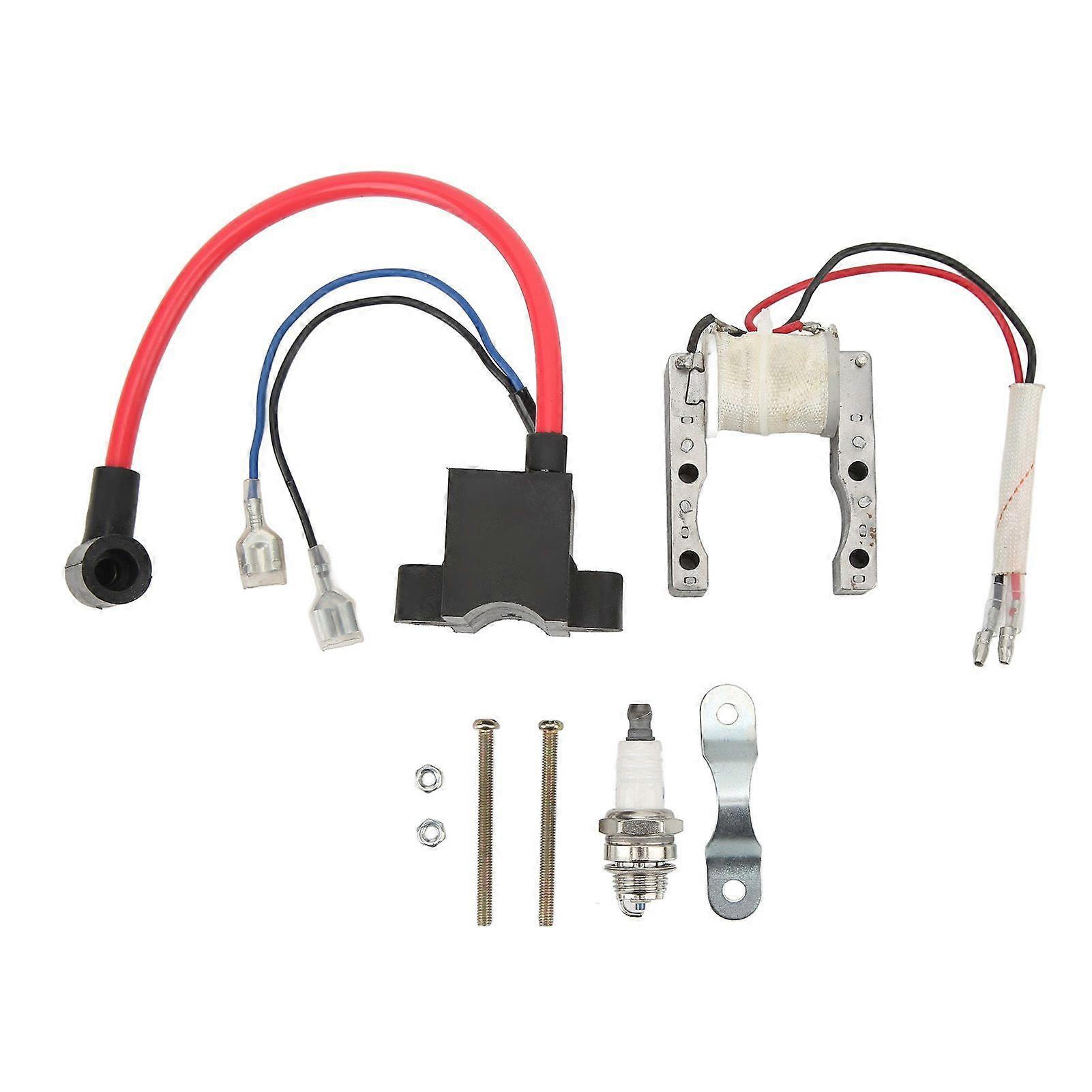 CDI magneto spark plug set for motorized bicycles