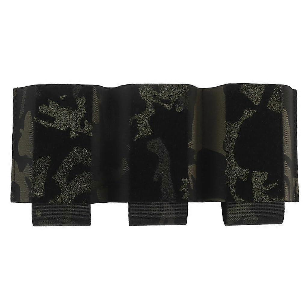 Tactical Triple Magazine Bag Elastic Retention Turnover Hook Loop MAG Holder for 556 762 AR15 Cummerbund FCPC Hunting Vest (Color : BCP)
