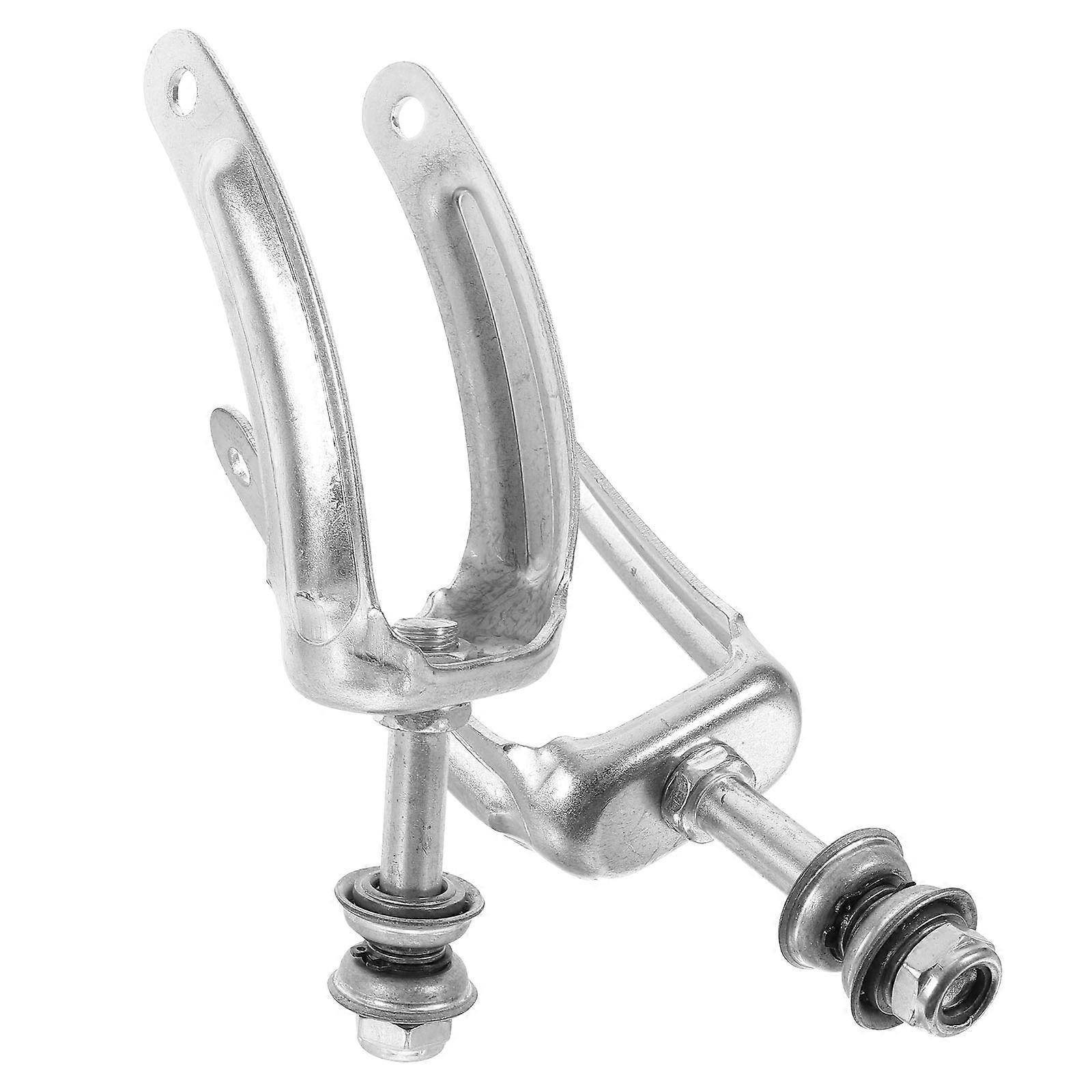 Wheel Bracket For Wheelchair Front Forks Zinc Plated Iron For Daily Use 8.1×2.9×1.4in Replacement 1 Pair