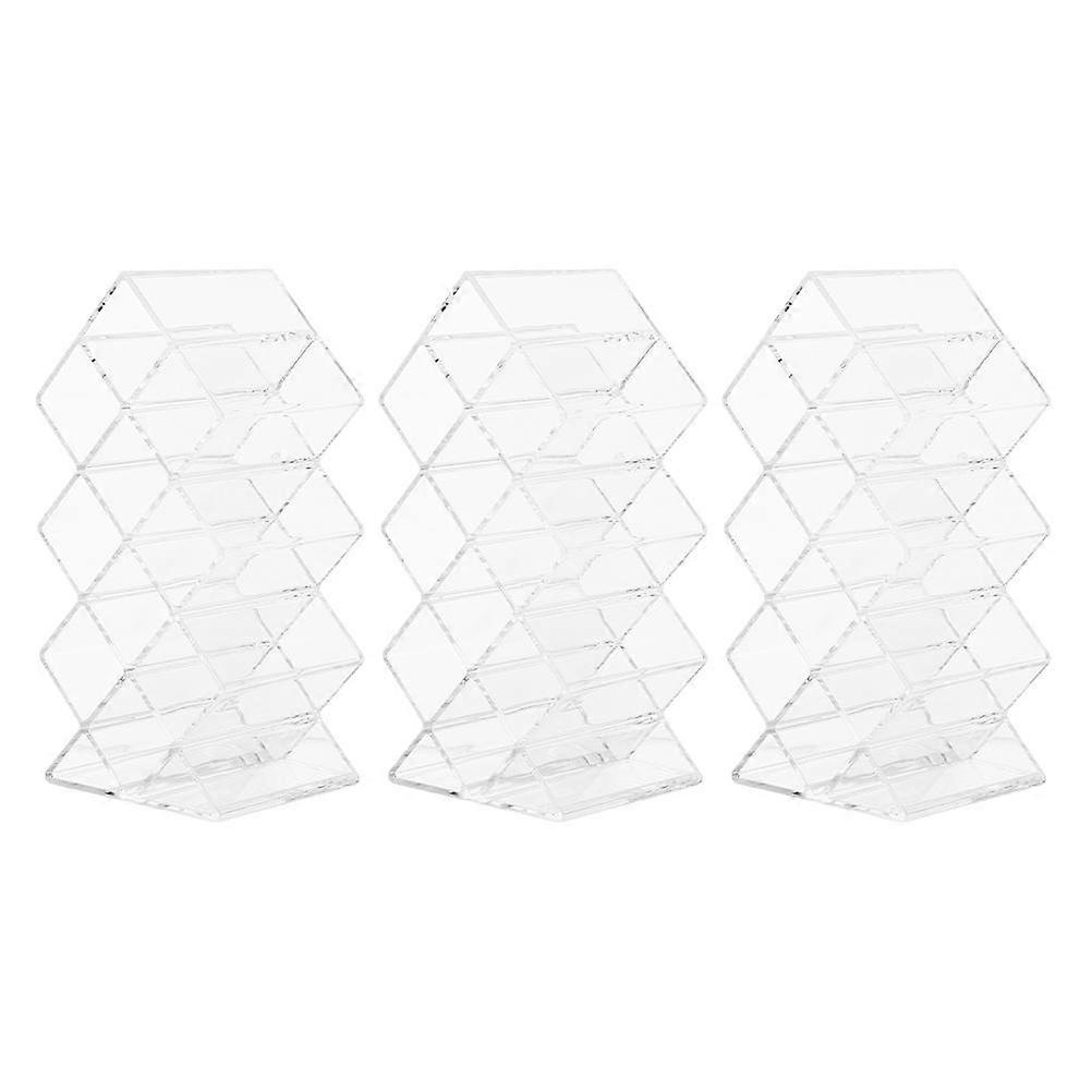 Transparent Plastic Lipstick Holder Organizer with Fish Shape Design for Neat Display 10-Slots