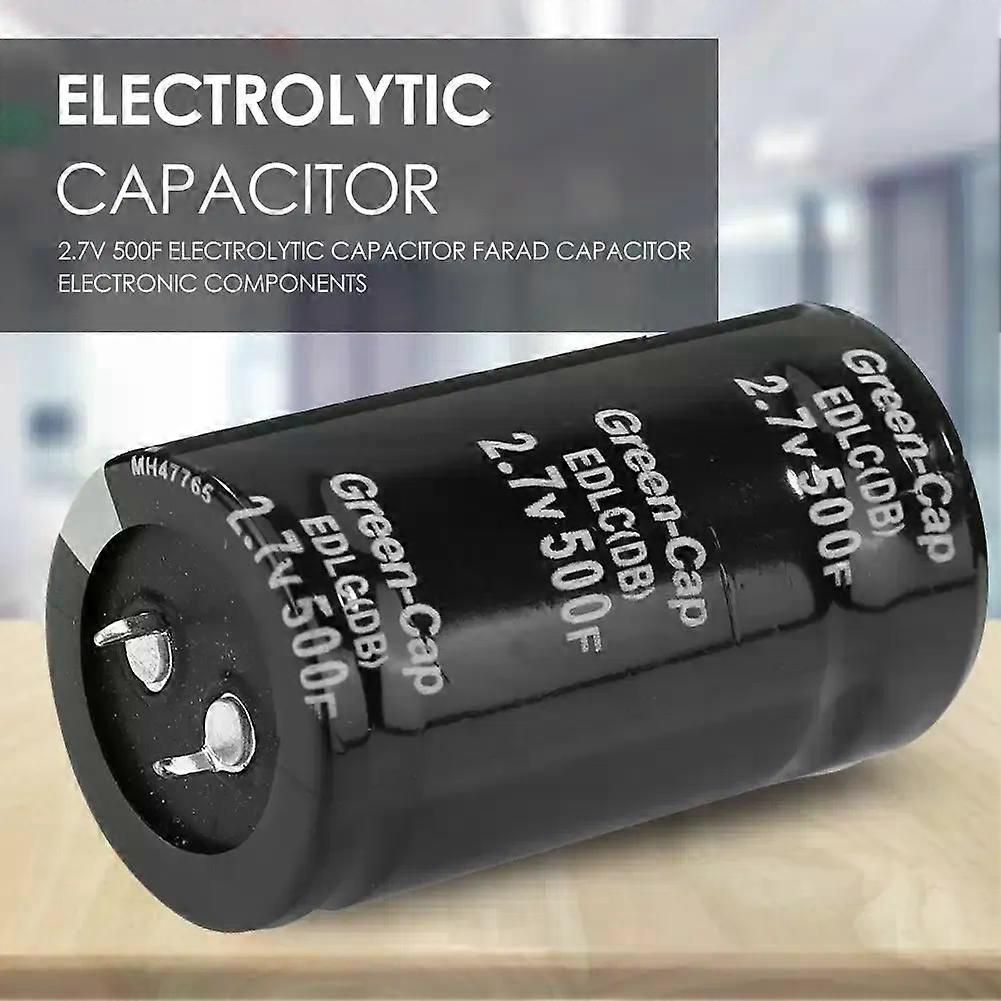 2.7V 500F Electrolytic Capacitor Delicate Metal Farad Capacitor For Automobile Circuits Essential Automotive Circuit Gadgets