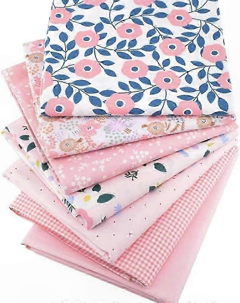 7PCS Cotton Fabric Squares, 50x40cm Patchwork Material for Sewing Projects