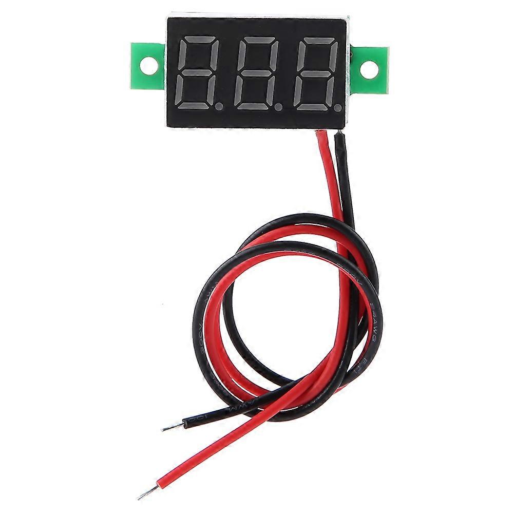 Digital Voltmeter 0.36inch Two Wire DC 2.5-30V Digital LED Display Voltage Meter (Yellow)