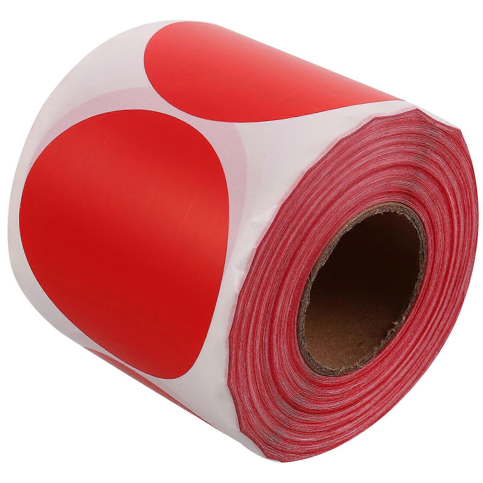 Red Sealing Stickers for Decoration Made of Paper and Glue 1 Roll Easy to Apply