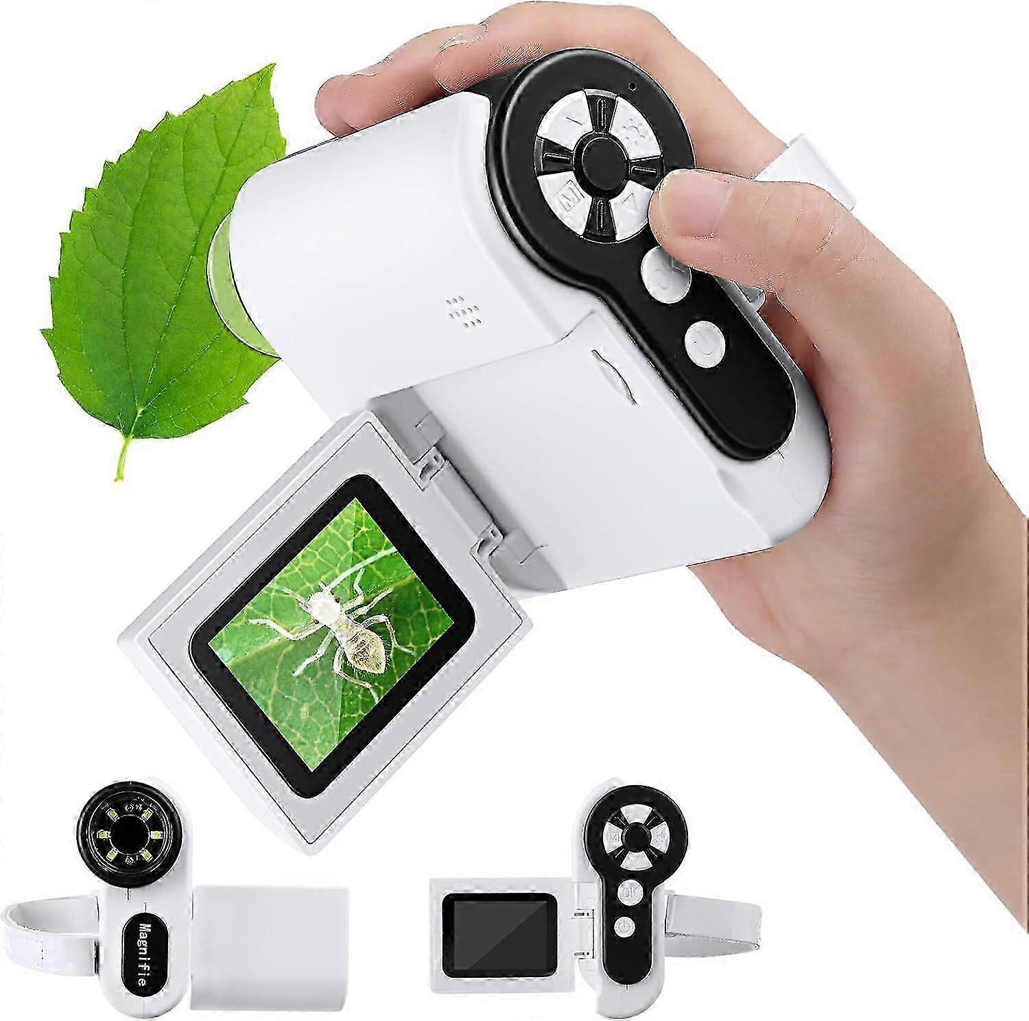 Handheld Microscope For Kids, 1000x Pocket Microscope Camera Binocular Toys -CN New