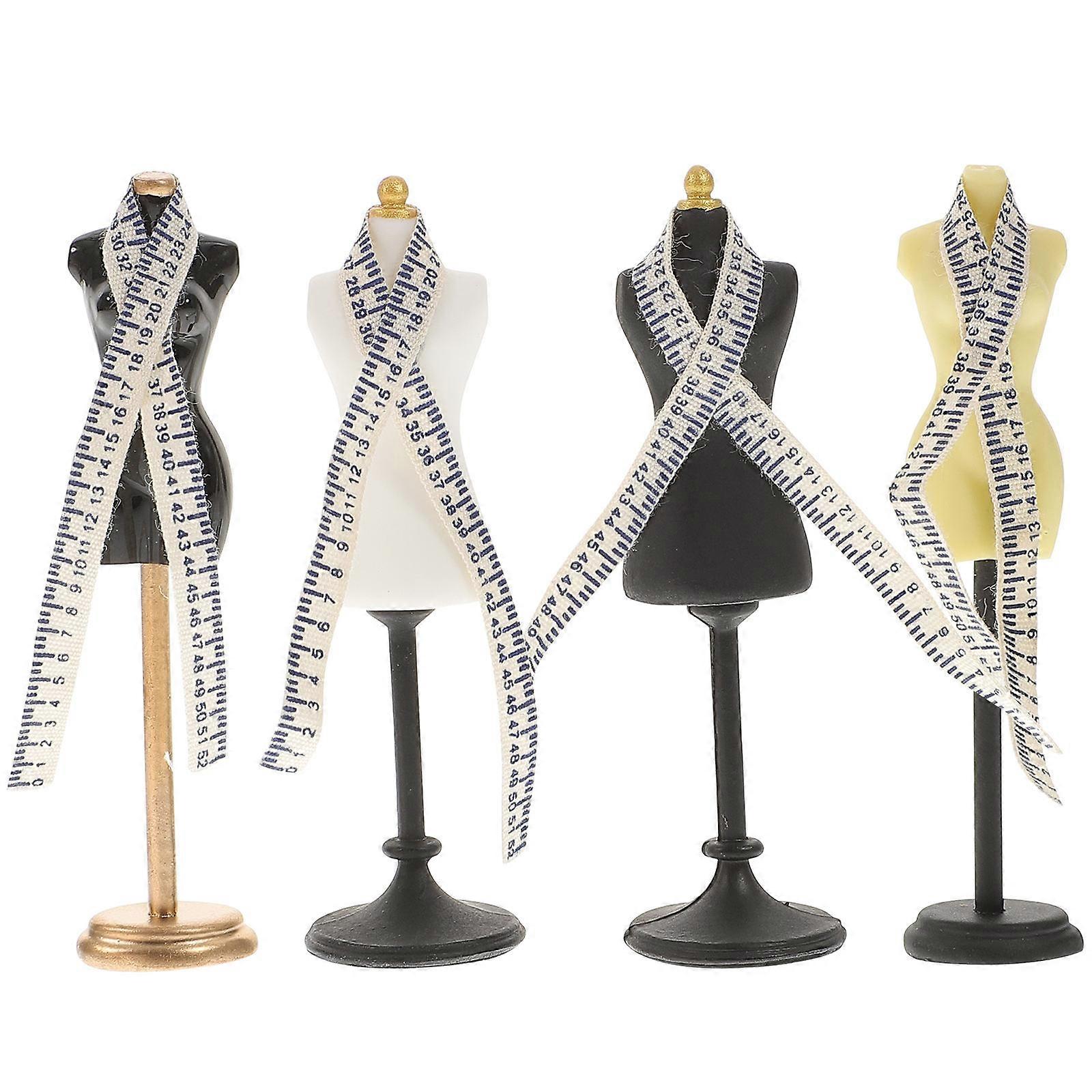 Miniature Dress Form for Decoration Sturdy Resin Material Assorted Pieces