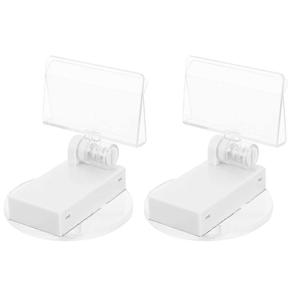 2pcs Magnetic Display Clips for Price Tags, Menus & Photos – Lightweight Stand with Magnet Base Holder for Easy Information Display