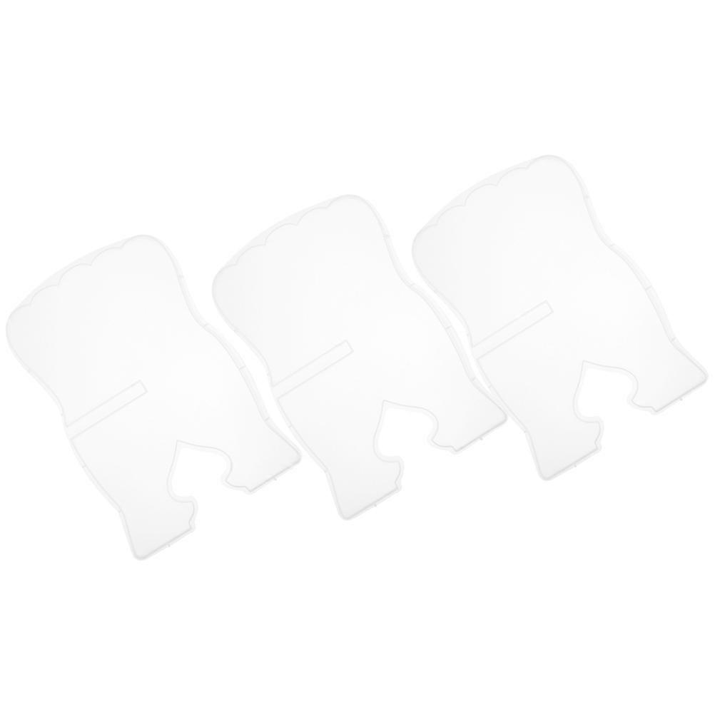Transparent Silicone Cake Mold for DIY Crafts Book Stand 3Pcs Ideal for Epoxy Resin Casting
