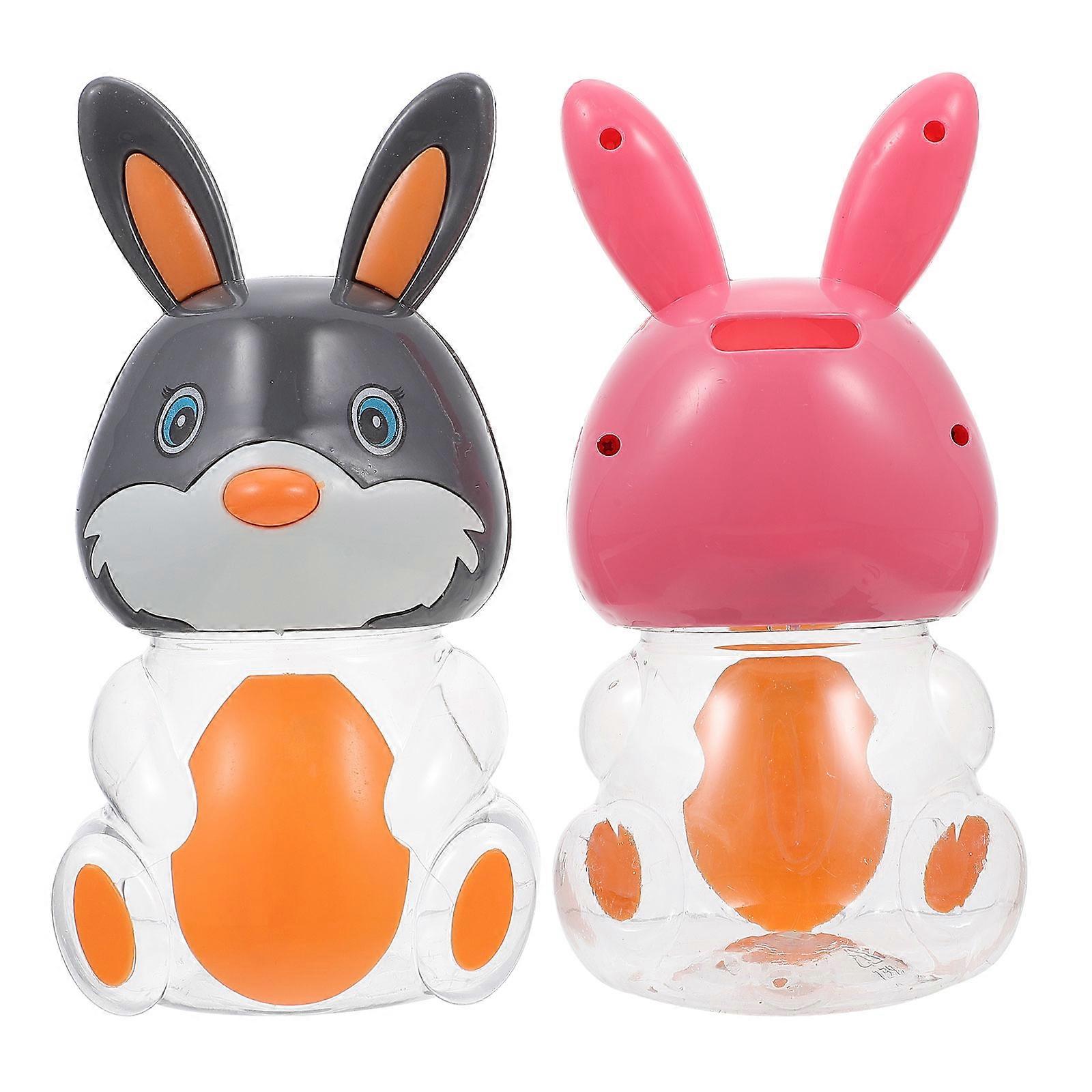 Durable Easter Storage Box 2Pcs Rabbit Shape Boxes Assorted Color For Home Users
