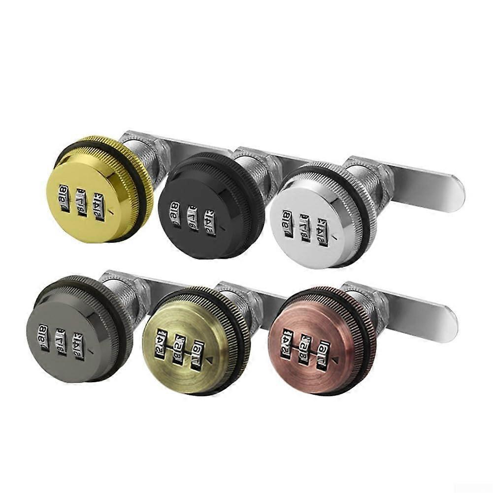 Threedigit resettable combination lock box, ideal for drawers and tool storage solutions (green bronze) Green bronze