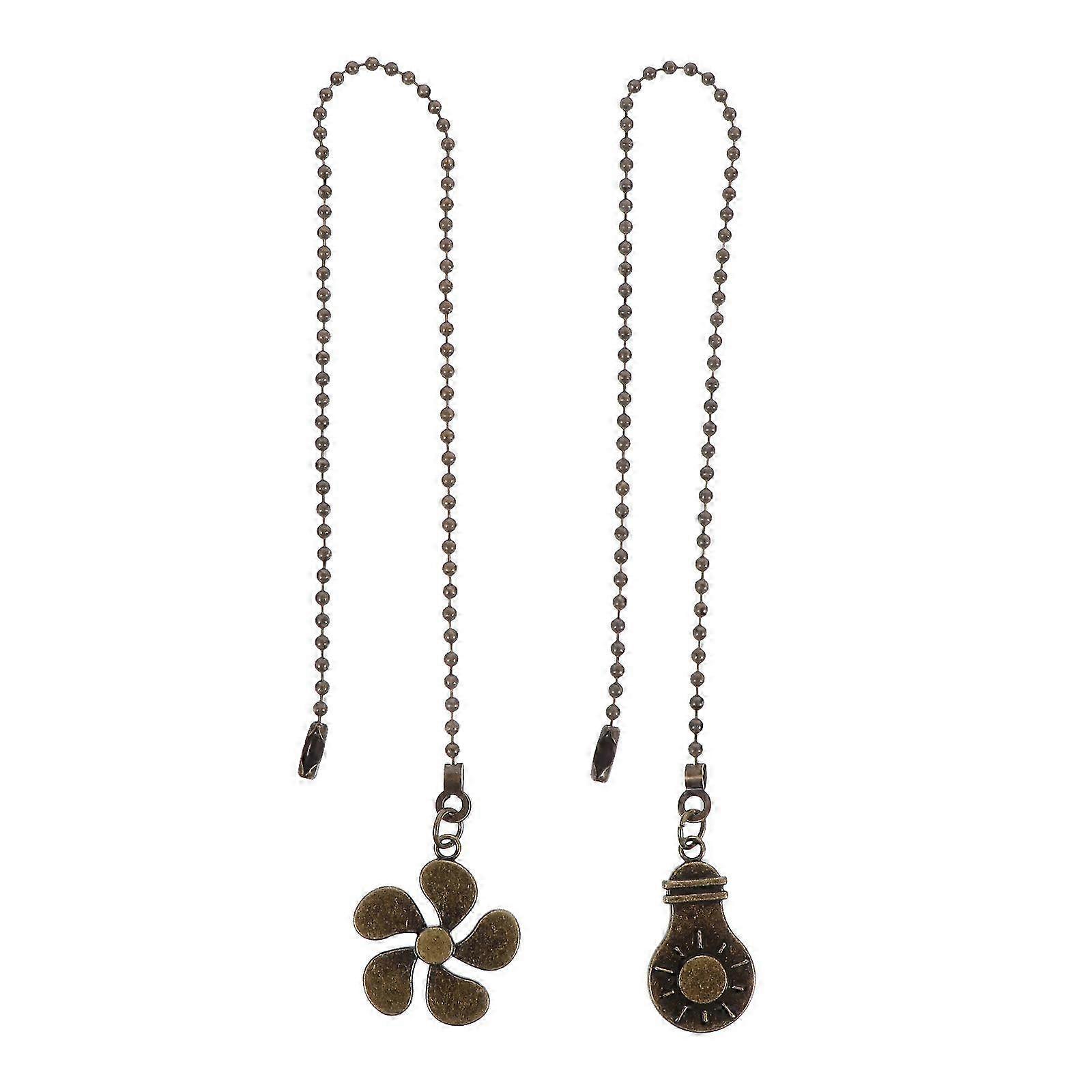 2pcs Ceiling Light Pull Chain Ceiling Fan Chain Extension Chandelier Chain Pendant