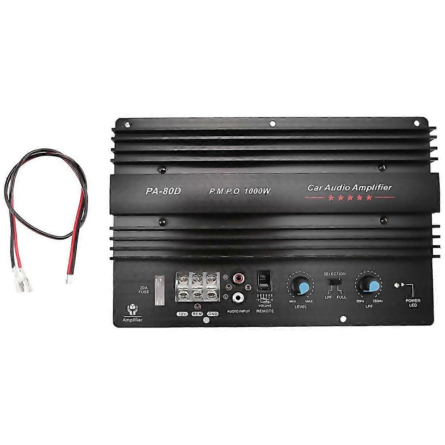 Für pa80d 12v 1000w Auto-Audio Hochleistungsverstärker Verstärkerplatine leistungsstarker Subwoofer-Bassverstärker Auto-Player