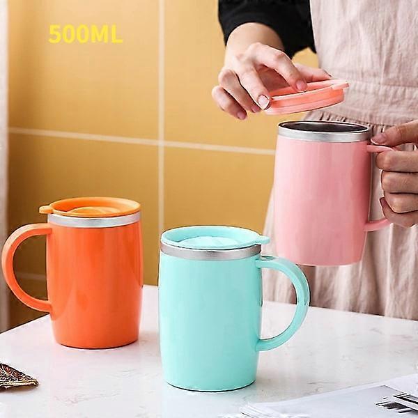 Stainless steel thermos cup (pink)
