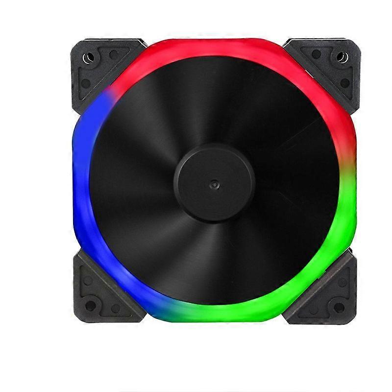 Dual Ring 120x25cm Computer Power Supply Fan LED Light Chassis 22.0dB 32-CFM 6-Pin