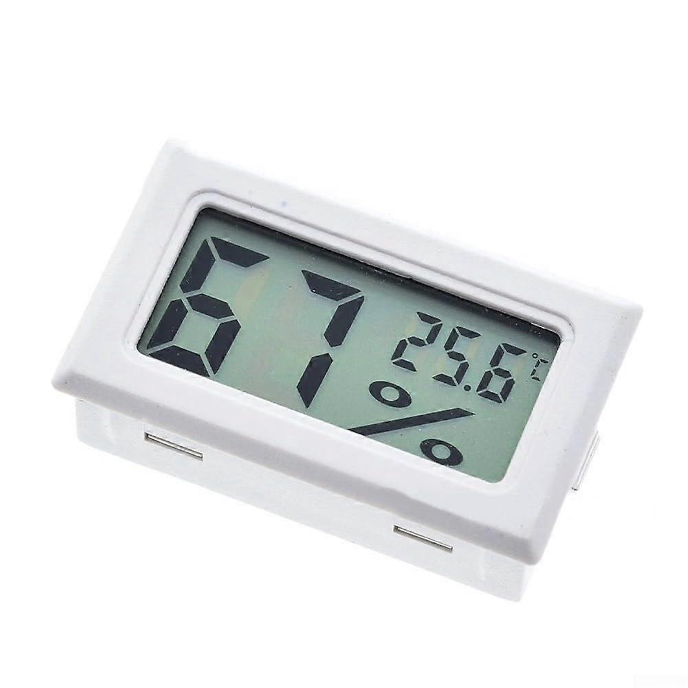 Digital Temperature Humidity Meter LCD Hygrometer White Indoor Room Thermometer Sensor