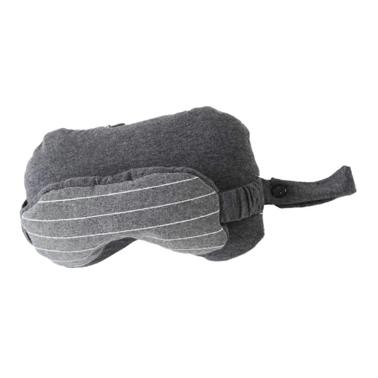 Ergonomic Travel Pillow With Eye Mask Included, Portable Neck Support, Compact And Comfortable For Restful Sleep