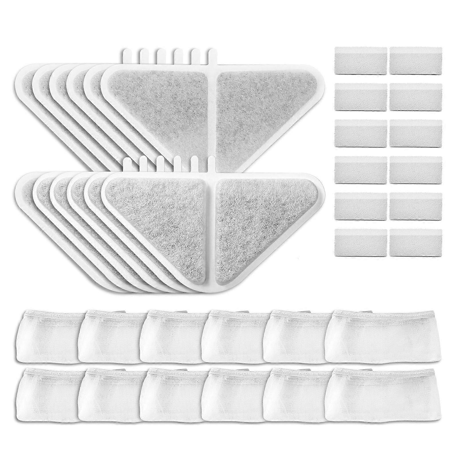 Dog Water Fountain Replacement Filters – Improves Hydration for Pets – 6 Pack / 12 Filters