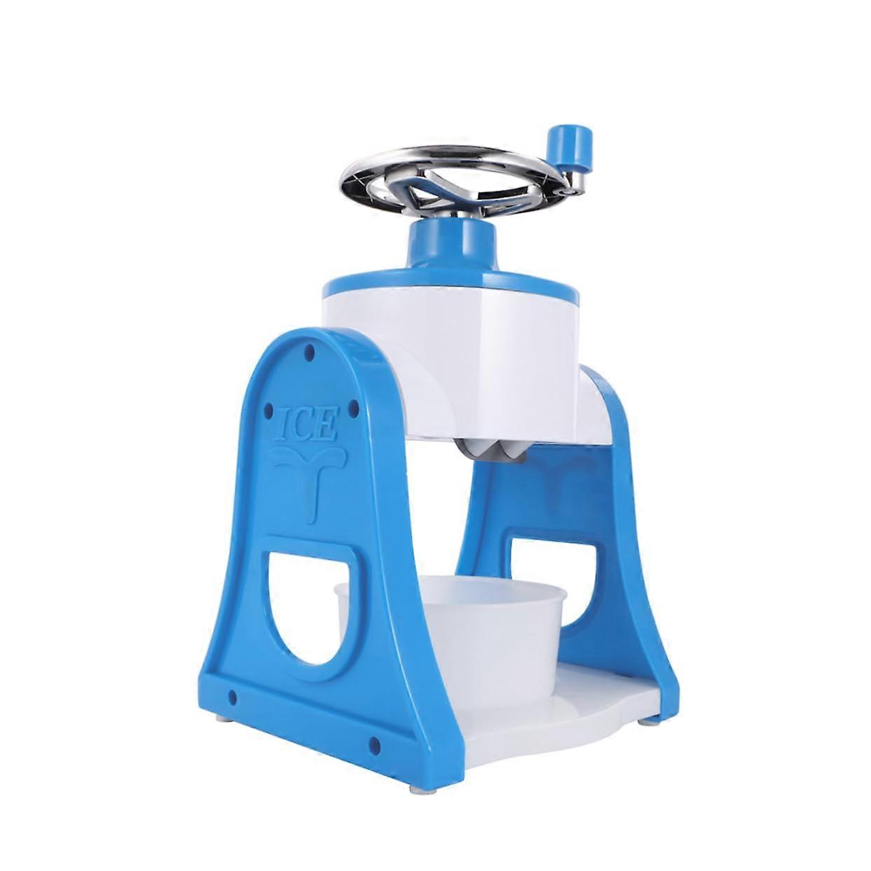 Manual Ice Crusher Portable Mini Ice Grinder for Smoothies, Detachable Design, Easy Operation, Blue Color