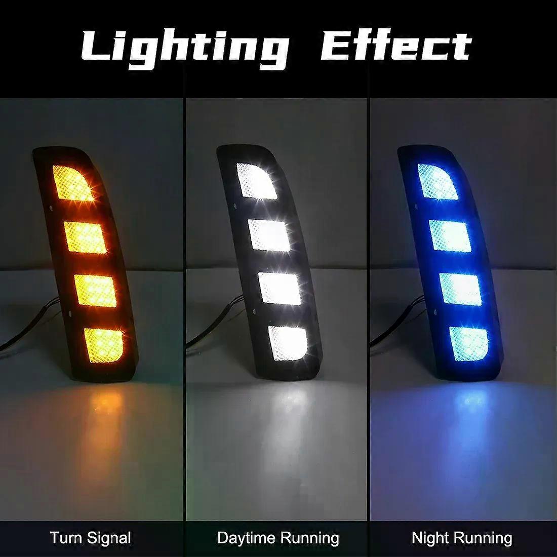 Apply 3 Colors DRL For Honda Civic Type R 2018 2019 2020 2021 10th Generation LED Daytime Running Light Dynamic Turn Signal Lamps 12V