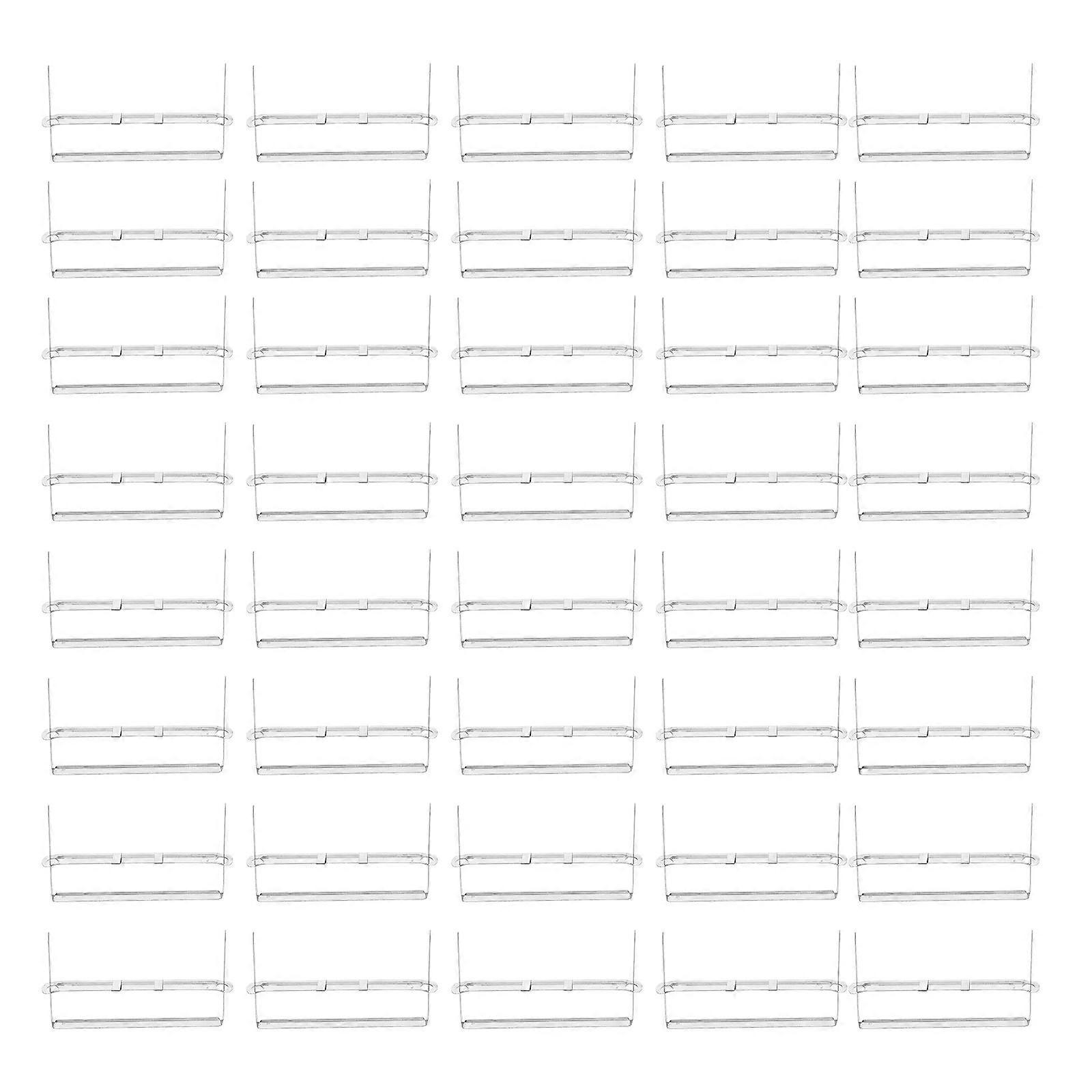 100Pcs Bookbinding Clips Practical Bookbinding Clips Strips 8cm Plastic Bookbinding Clips (Silver)