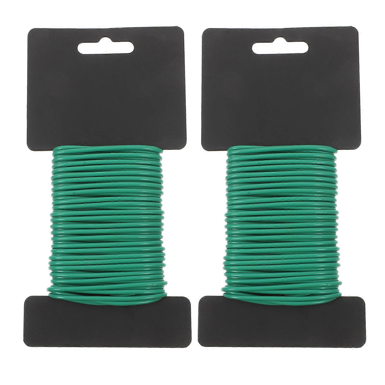 Flexible Green Garden Ties Soft Support Wire for Climbing Plants, Vines & Shrubs Reusable Plant Support for Gardening Tasks
