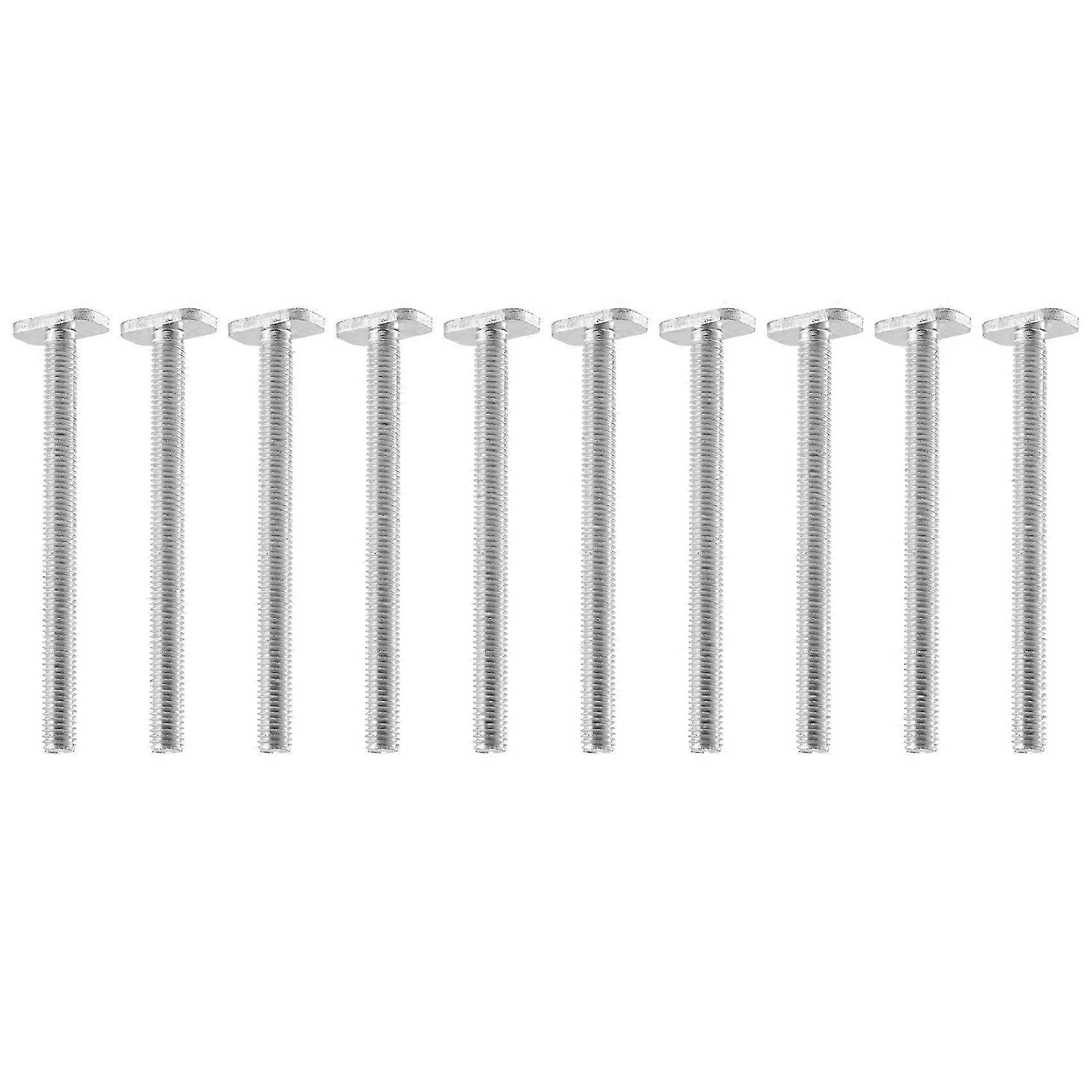 10Pcs M8X100Mm T-Nut Sliding Screws for 30 Series Miter Track T-Slot Woodworking Tool
