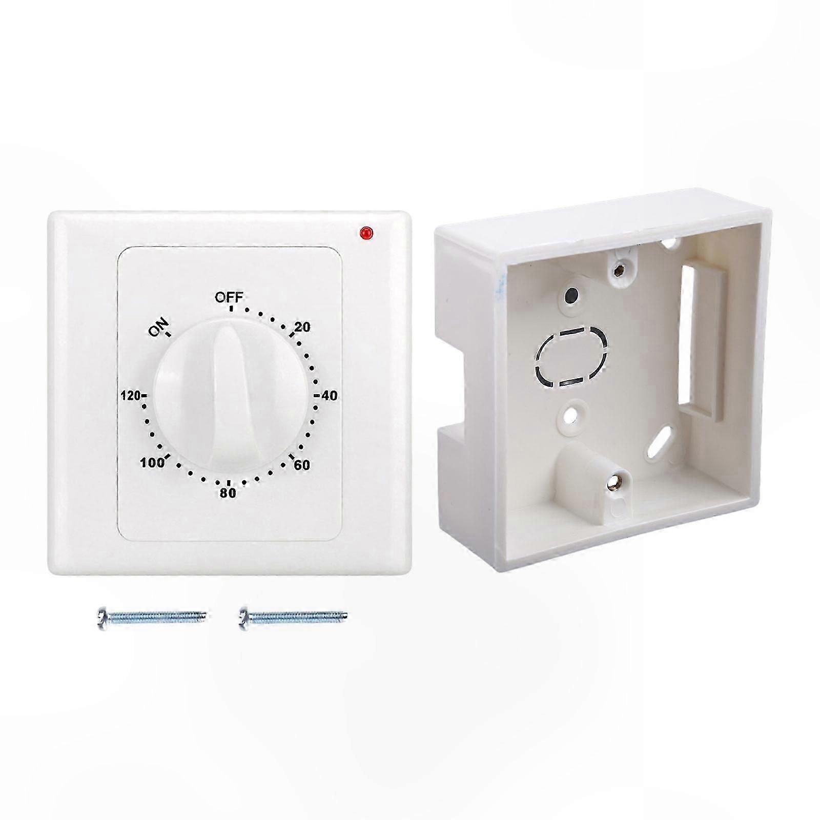 Mechanical Timer Switch Panel with Countdown Control for Lighting and Sockets