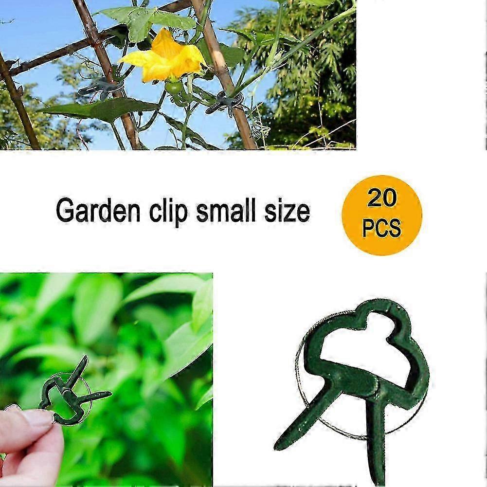 20 Pcs Reusable Garden Plant Fixed Clip Support Fastener Vegetables...