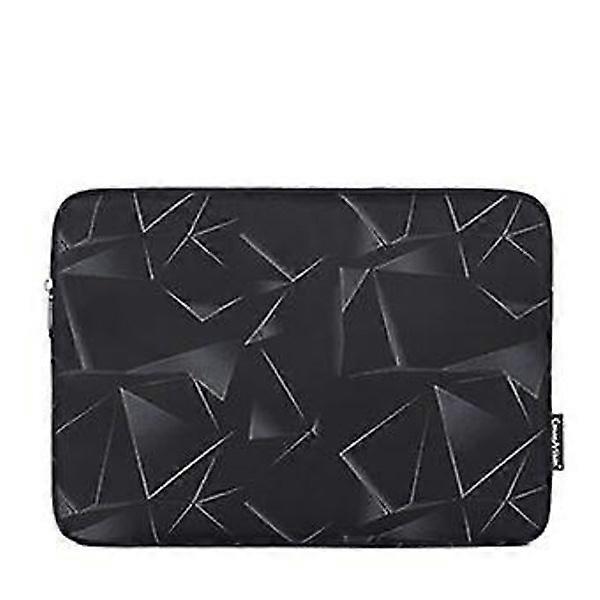 Laptop Bag Protective Geometric Patterns 14'' | Black | 371 X 265 X 23 Mm