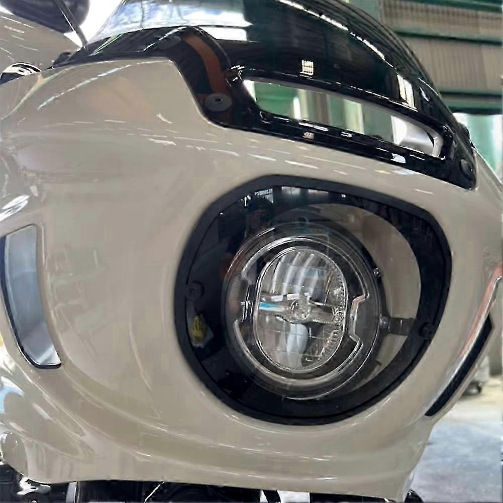 Universal Motorcycle Headlight Guard with Auxiliary Lamp Protection for Softail Frames