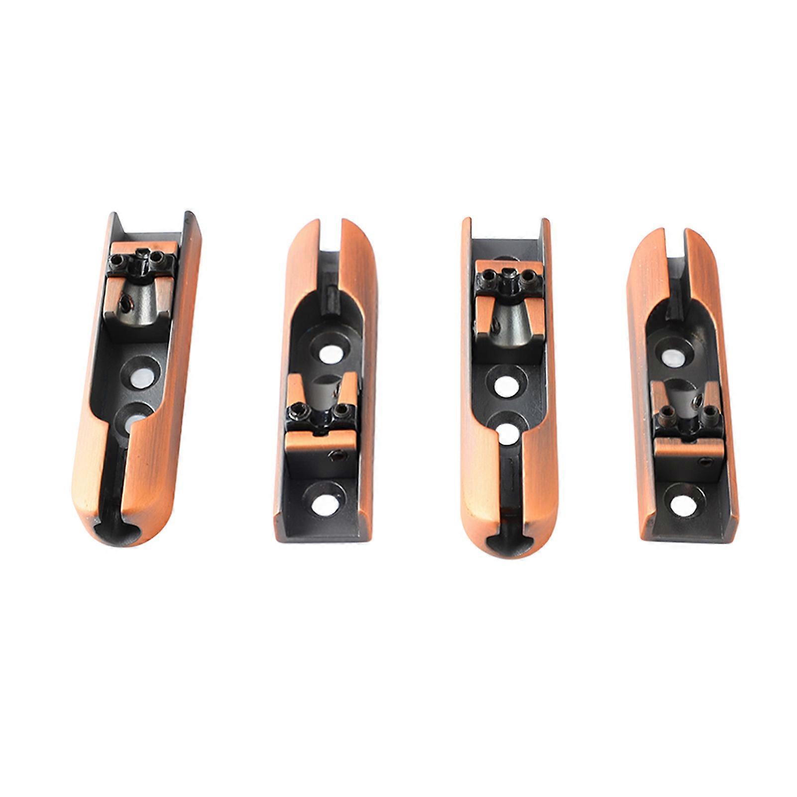 4Pcs Metal Guitar Bridge String Replacement Kit 6.5cm Alloy