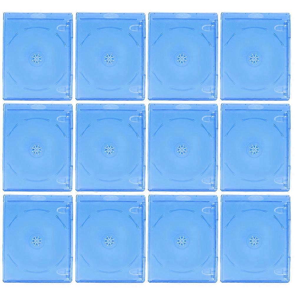 Plastic CD Case Holder Dustproof Protection For Home Organization 15Pcs