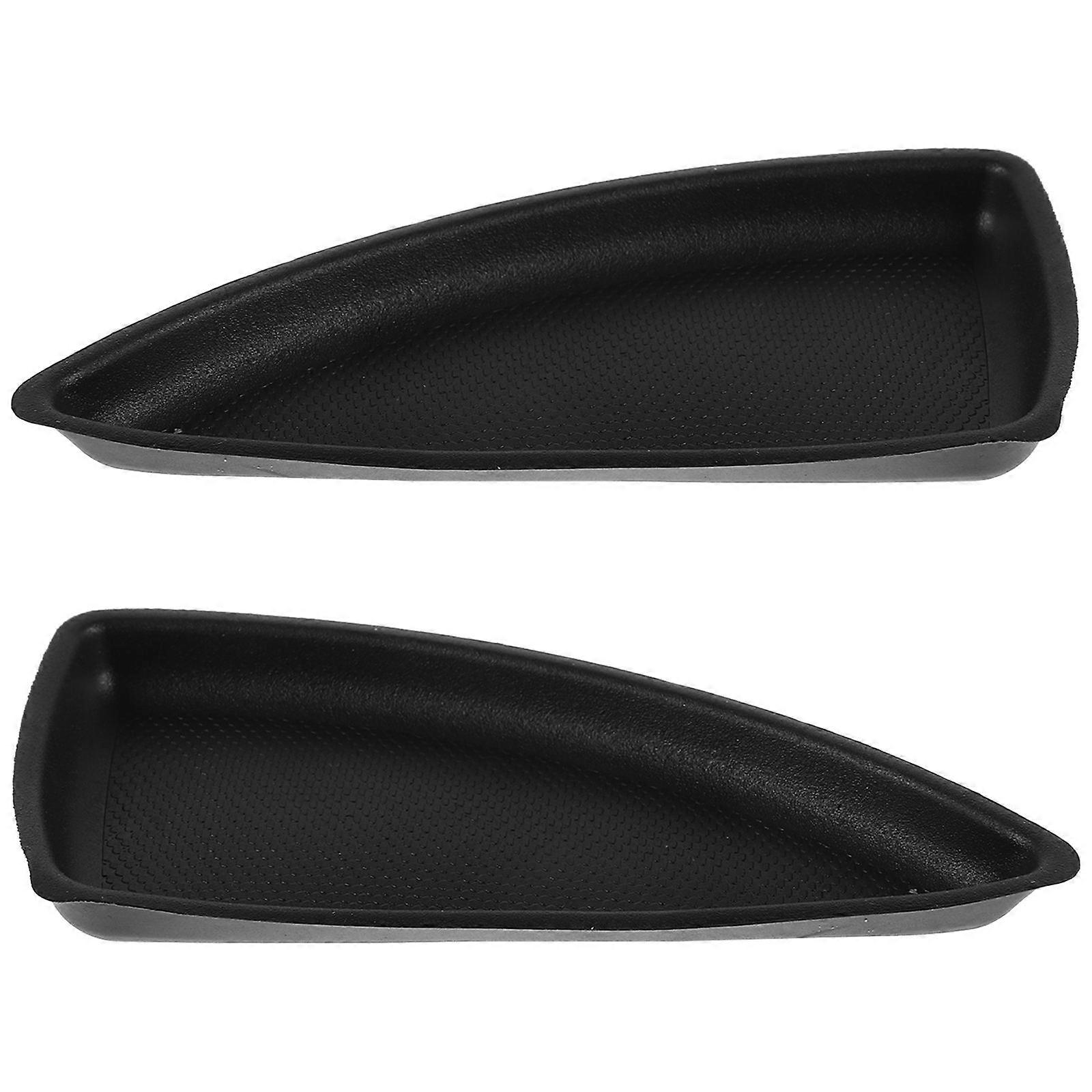 2pcs Door Switch Bezel Cap for Car Use Black ABS Material Enhances Interior Style and Durability