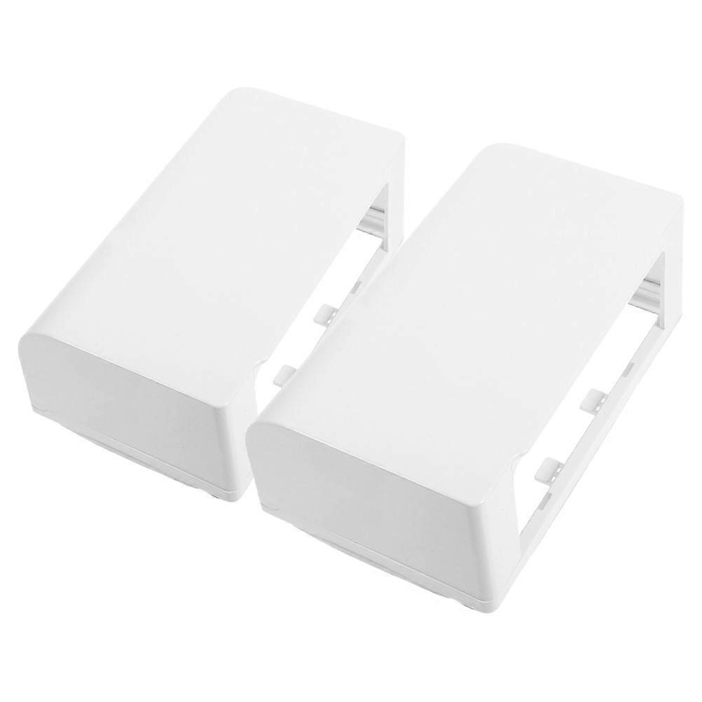 2 Pcs Adhesive Electrical Outlet Box Cover Wall Switch Socket Protector Waterproof for Bathroom Electric Box