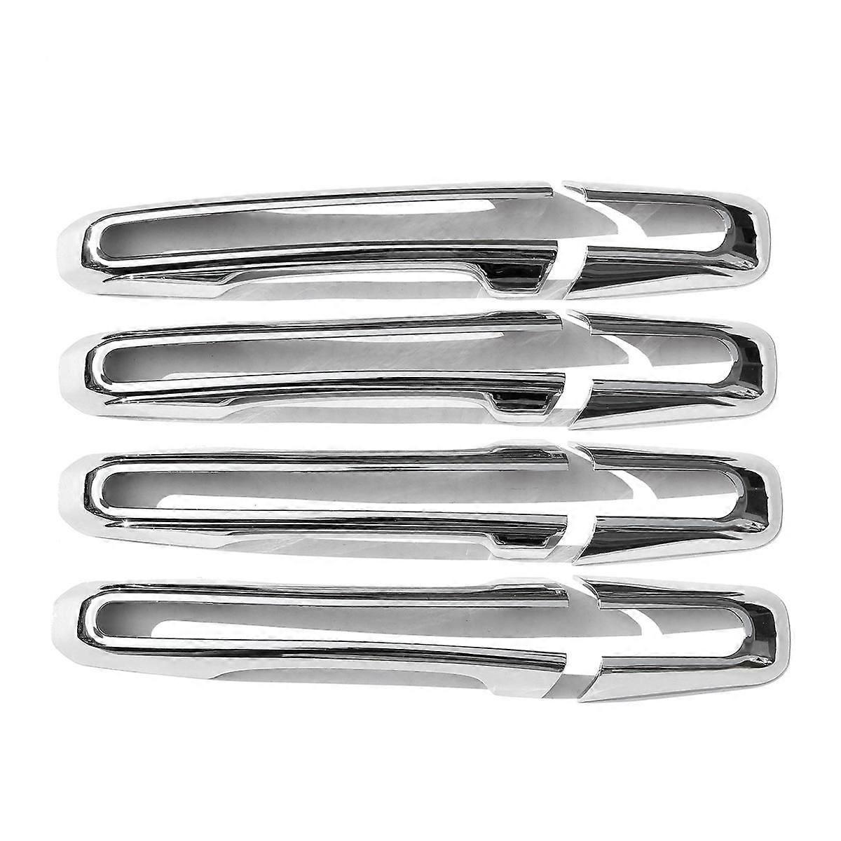 Outer Handle Decorative Frame Car Door Outer Handle Protective Decorative Frame for Silver