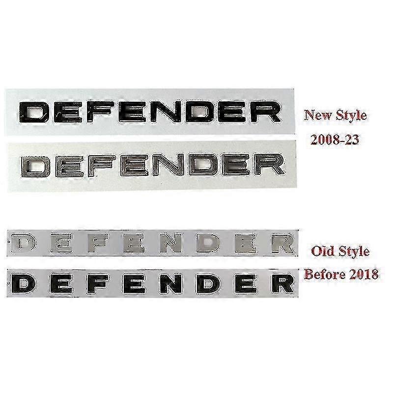 3D ABS Defender Hood and Trunk Emblem Stickers for SUV Accessories 2020-2021