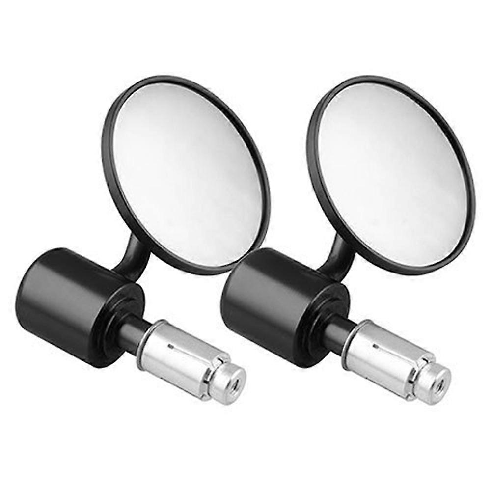 Modified Handlebar Reversing Mirror Motorcycle Accessories 2Pcs Black