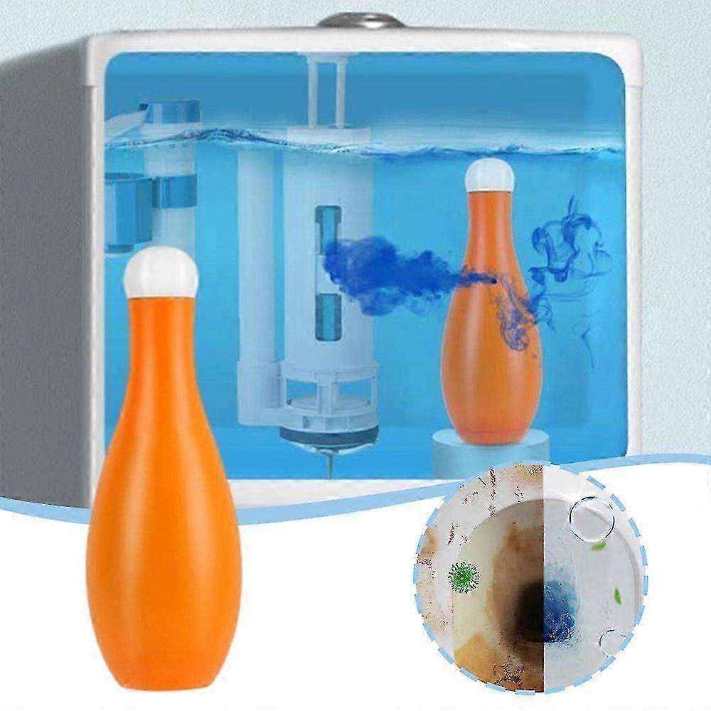 Bowling Blue Bubble -wc-puhdistusaine, 2024 Uusi kylpyhuoneen pitkäkestoinen wc-puhdistusaine wc-säiliössä, wc:n hajunpoisto ja kalkinpoisto
