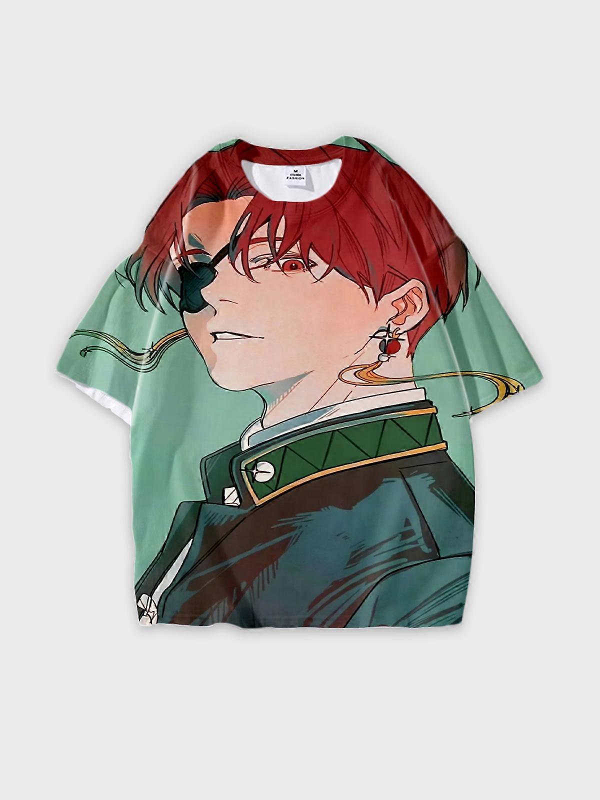 T-Shirt Short Sleeve Round Neck, Summer Casual Loose Graphic Tee, Unisex The WIND BREAKER W1204
