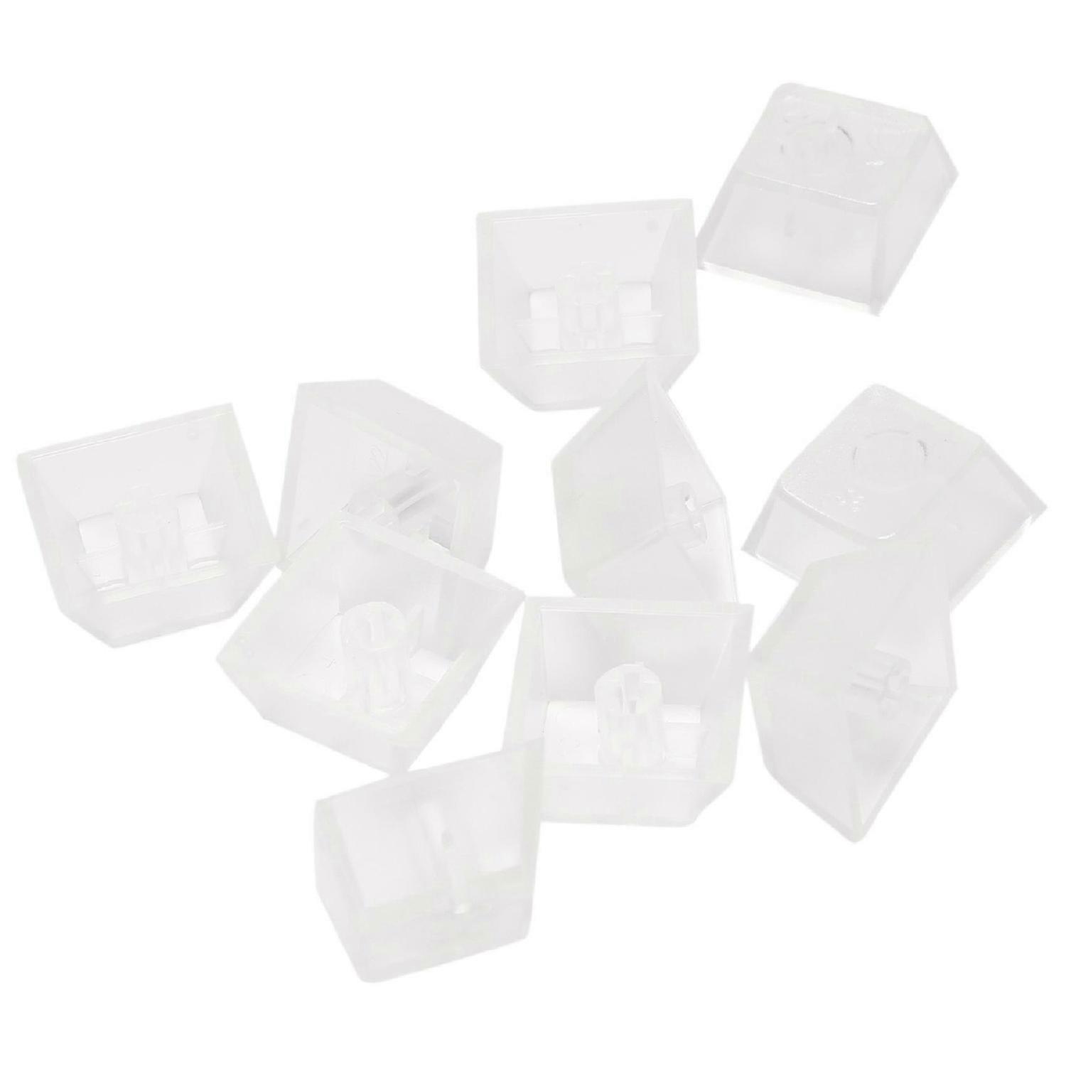 10Pcs Transparent ABS Mechanical Keyboard Matte Backlit Keycaps M5TB