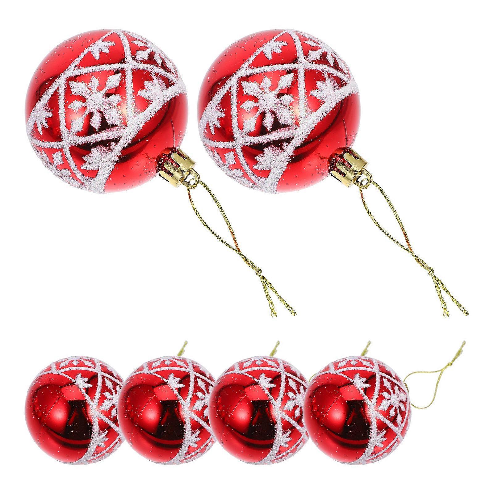 Christmas Tree Decorations Red Hanging Ball for Decoration 18Pcs Pack